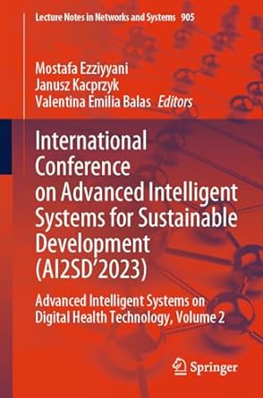 International Conference on Advanced Intelligent Systems for Sustainable Development (AI2SD’2023)